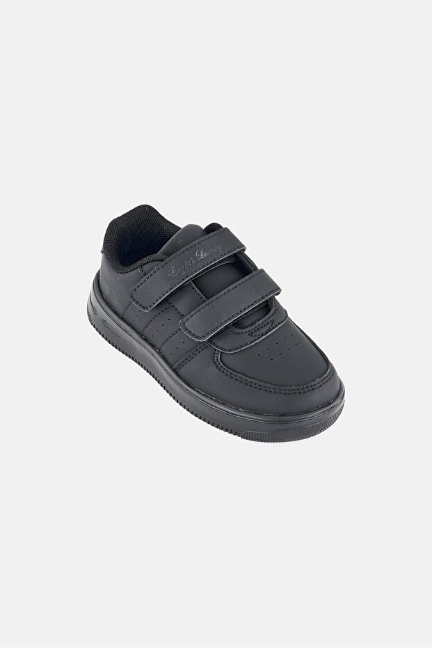 Toddlers Boy Velcro Closure Casual Shoes, Black