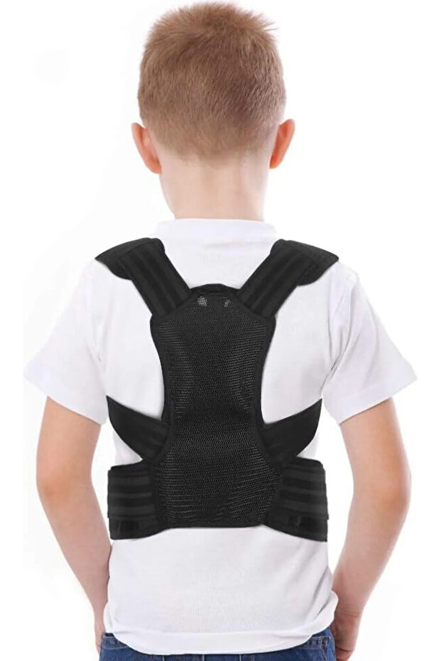 Posture correction for children, adjustable shoulder pads for spinal support in adolescents' back posture bandages (XL)