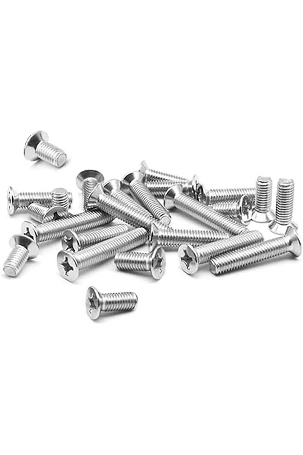Stainless Steel Machine Screw CSK Philip & Countersunk Head-Pack of 25 (M6 X 50MM)