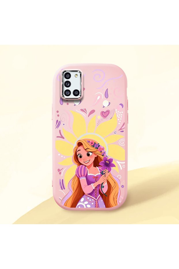 Pink Silicone Case with Shock-Absorbing Camera Protection Compatible with Samsung Galaxy A31