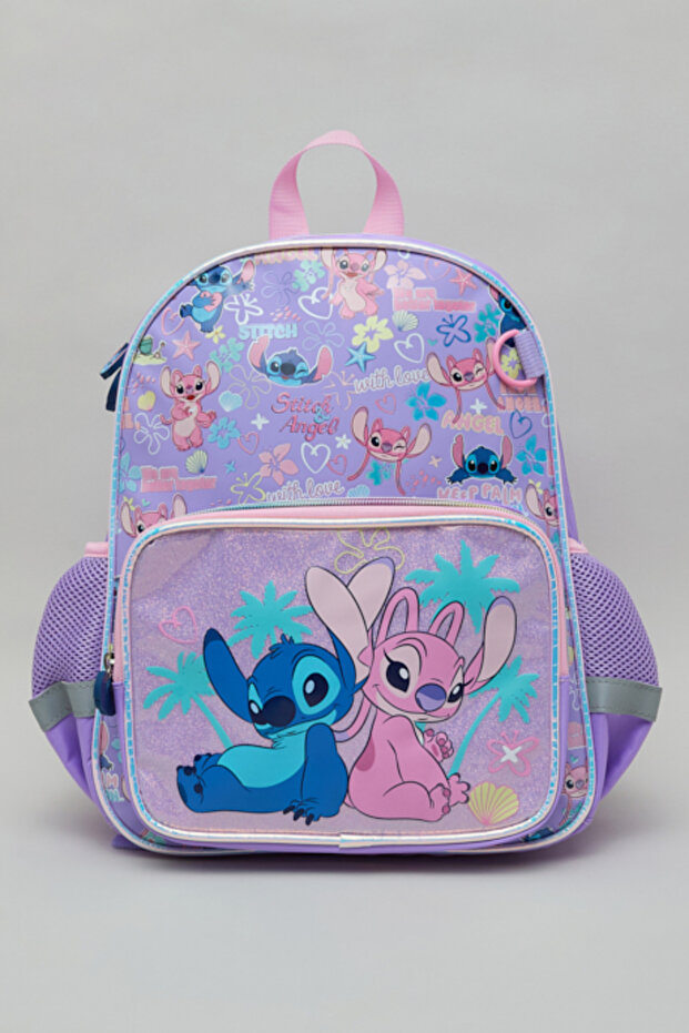 حقيبة ظهر مقاس 14 بوصة بطبعة Angel & Stitch