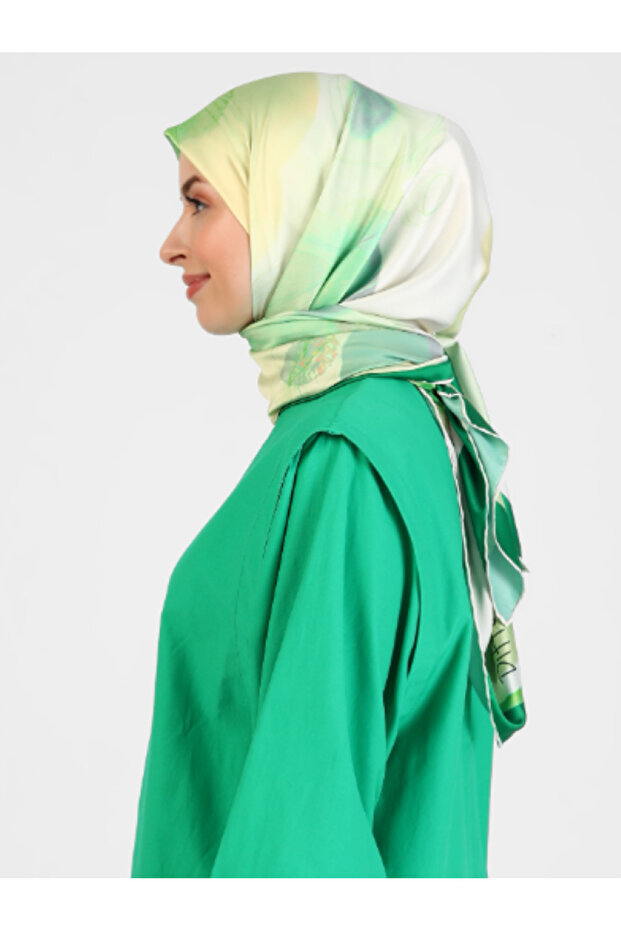 وشاح بنقشة المجرة - أخضر - 3