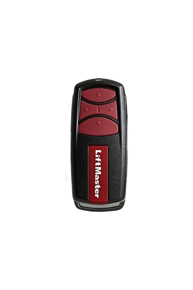 جهاز تحكم عن بعد لباب المرآب متوافق مع LiftMaster بثلاثة أزرار وتردد 433 ميجاهرتز - لون أحمر (قطعة واحدة)