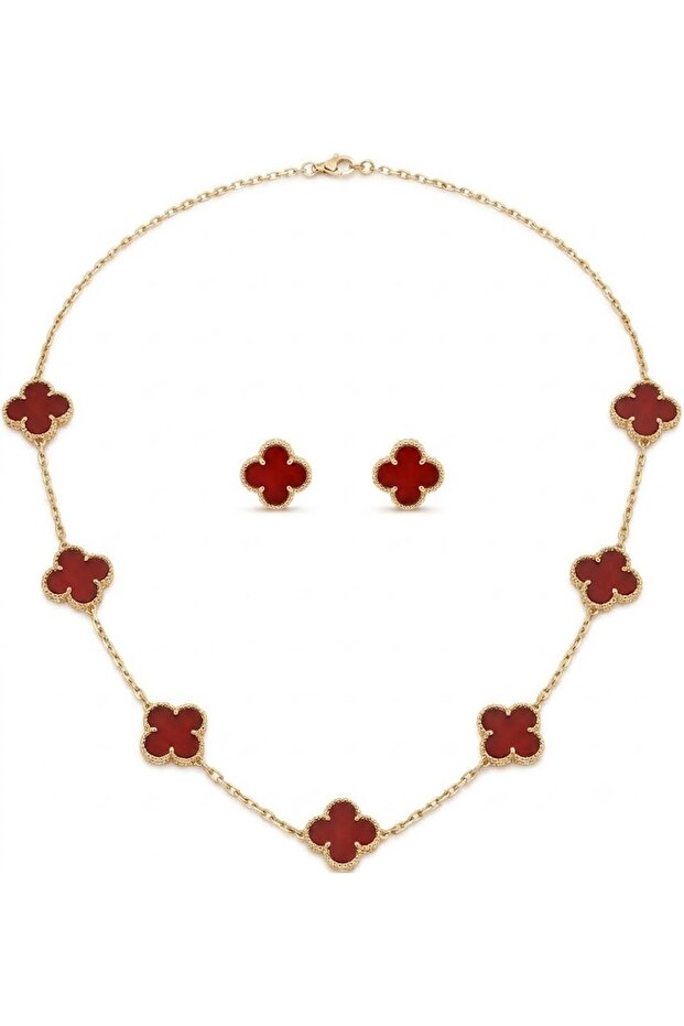 2 PCS Jewelry Set – Necklace & Stud Earrings ,