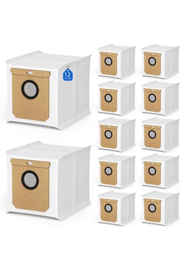 12 Vacuum Cleaner Dust Bags for Eufy L50 SES L60 SES - Vacuum Cleaners for Conga Home 10000, 8090 Ultra, 9090 AI - Vacuum Cleaners for Haier H9+ -