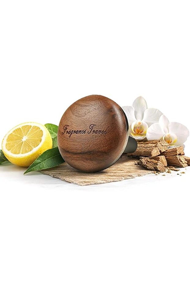 DMG Car Air Freshener معطر سيارة, Alloy & Solid Wood Magnetic Vent Clip, Nano Solid Perfume with Adj