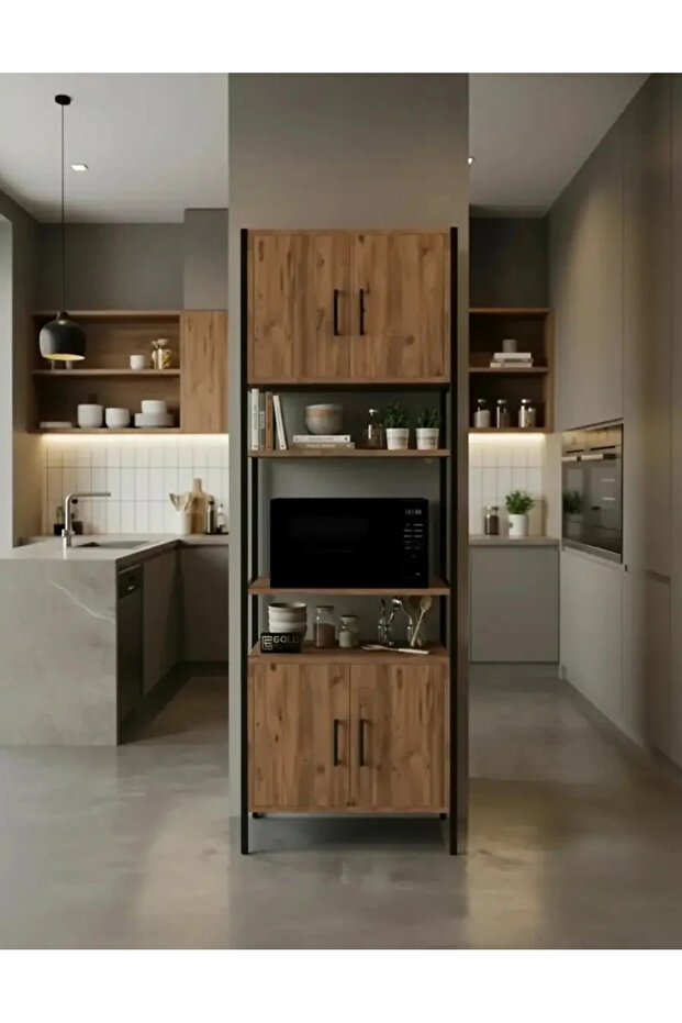 Side Metal Fırın Dolabı 180cm