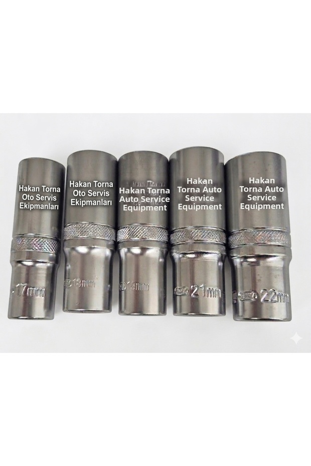 Arm 1/2 Long Socket Set 17 18 19 21 22 mm Cr-V Steel