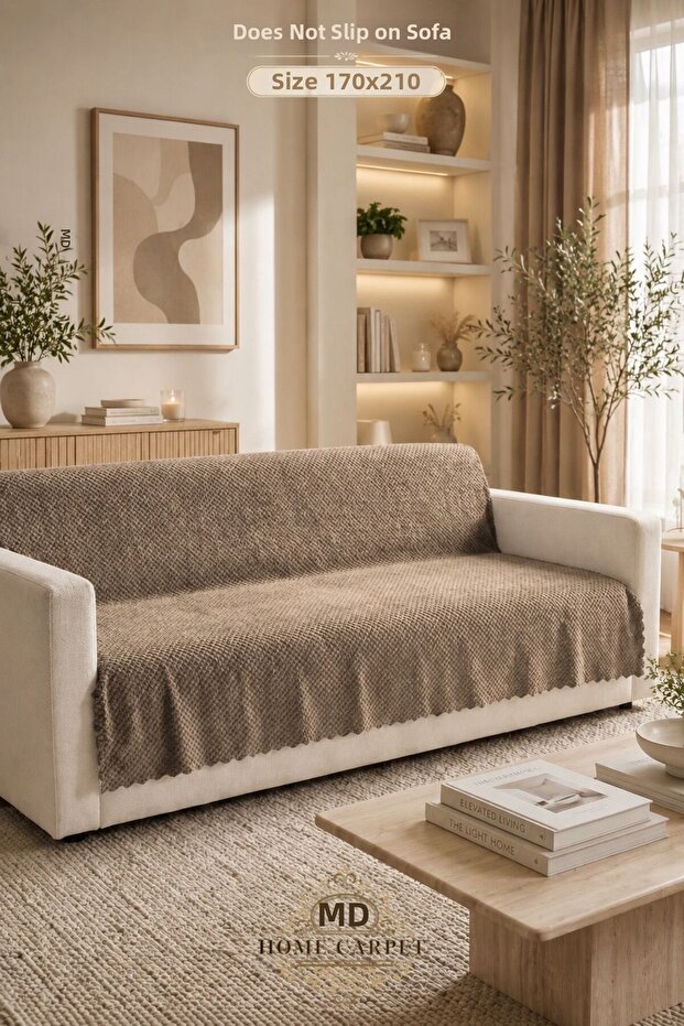 غطاء أريكة متعدد الأغراض مصنوع من إسفنج ناعم من الخيزران بنسبة 100%، مقاس 170x210 سم