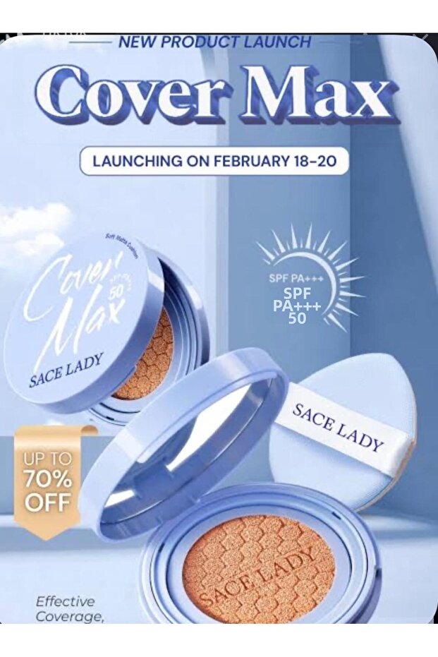 Cover Max Pudra Soft Matte Cushion Spf 50 Pa+++ Powder for Oily Skin