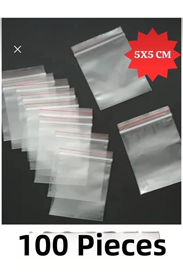 5X5Cm 100-Pack Refrigerator Ziplock Bags Freezer Treat Bags Snack Invitation Henna Gift Bags