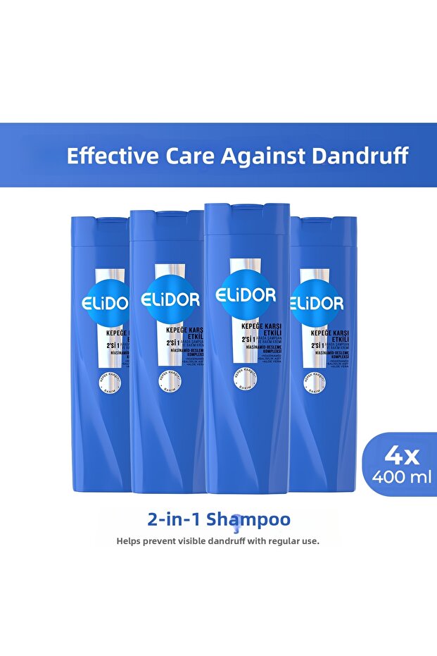 Shampoo and Hair Care Cream Effective Against Dandruff 400 ml X4