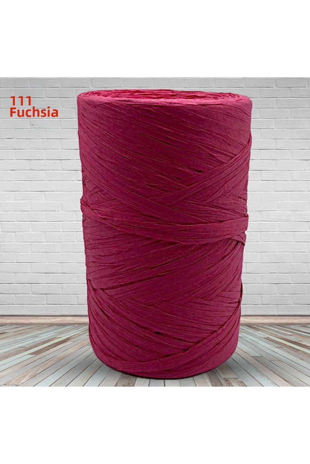 Raffia Yarn Soft Raffia 150 Grams 111 Fuchsia