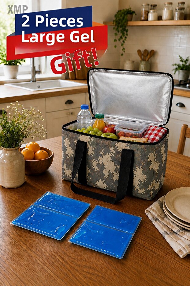 Thermal Bag 40 Lt Thermal Cooler Bag, Insulated for Picnic, Camping, Beach and Daily Use Thermos Bag