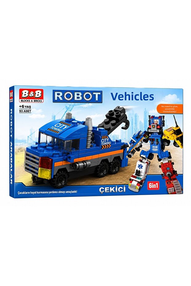 Robot Cars Block / Lego Set - Tow Truck 8531-2