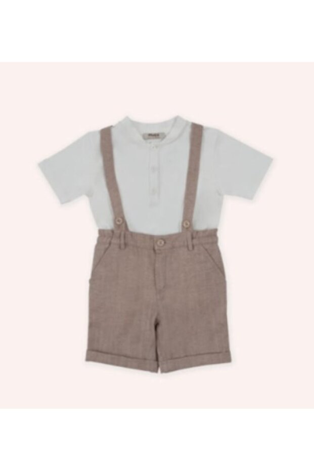 Boy Baby Perla 2-Piece Salopet Set Gkpn0054