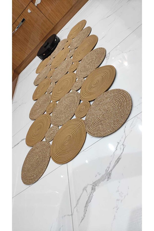 Jute Rug Runner Mat Rectangular Model Special Design - 3