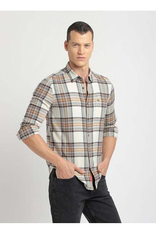 Men's Multi Checked Slim Fit Flannel Cotton Casual Shirt for Every Occasion