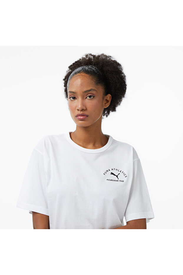 Class Relaxed Kadın Beyaz T-Shirt - 5