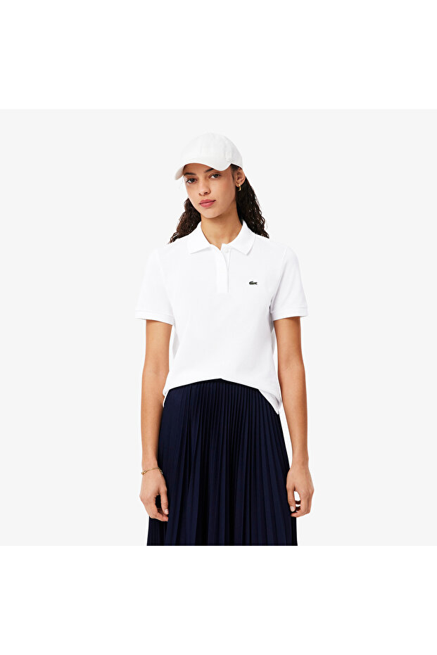 Kadın Regular Fit Beyaz Polo - 1