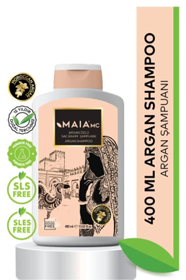 Argan Oil Hair Care Shampoo moisturizes hair and scalp and prevents dandruff formation.