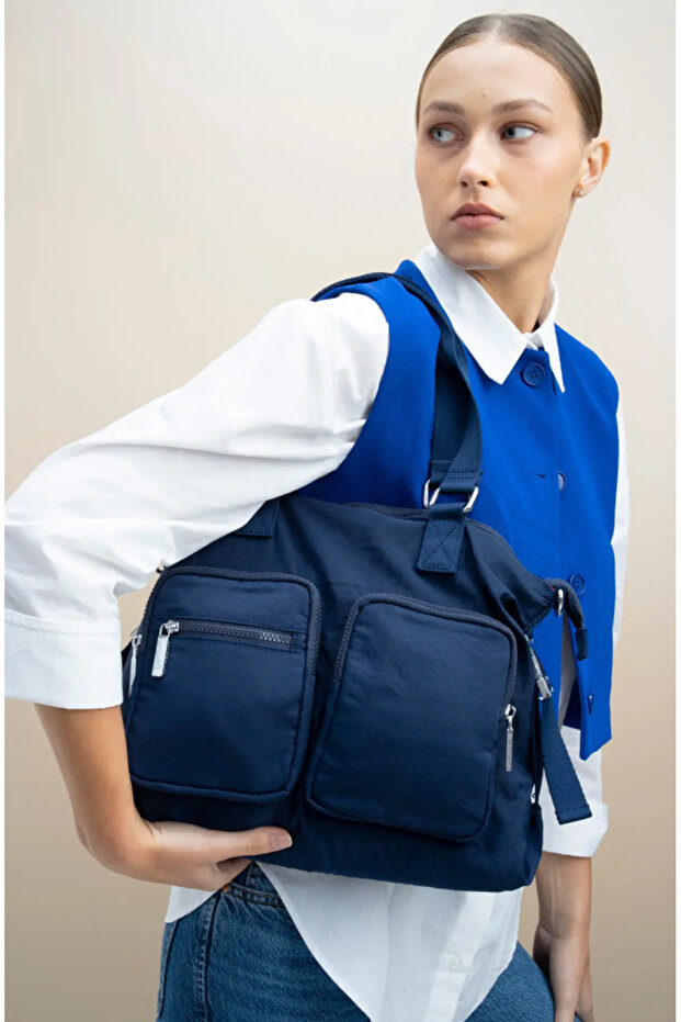 Women's Shoulder Bag - Navy Blue Byn2336