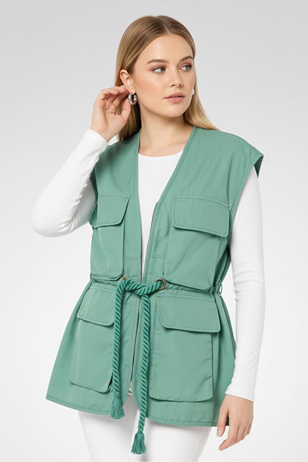 Women Solid Jacket Shirt, Green