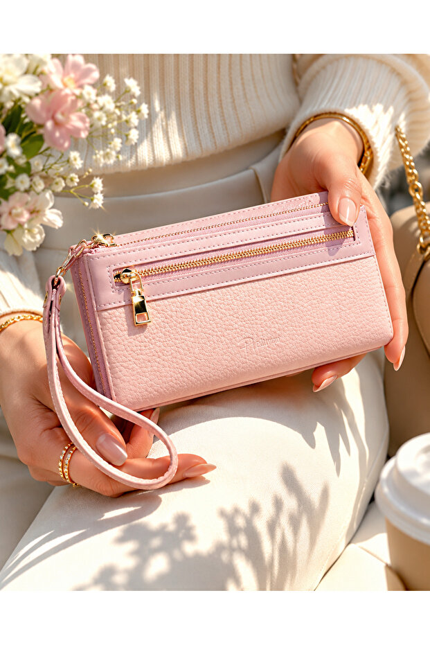 (Prettyzys) Imported, Soft Leather, Women's Wallet (Width: 19 X Length: 9)