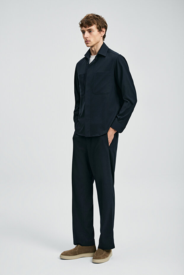 Lord Erkek Basic Gömlek Regular Fit Lacivert - 4