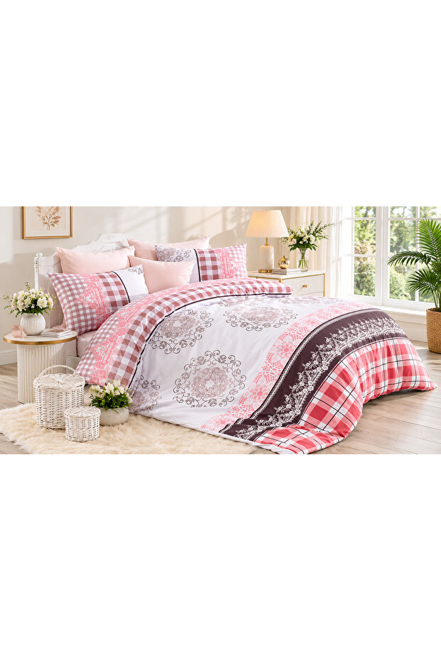 Nazenin Ranforce 100% Cotton Double Bedding Set