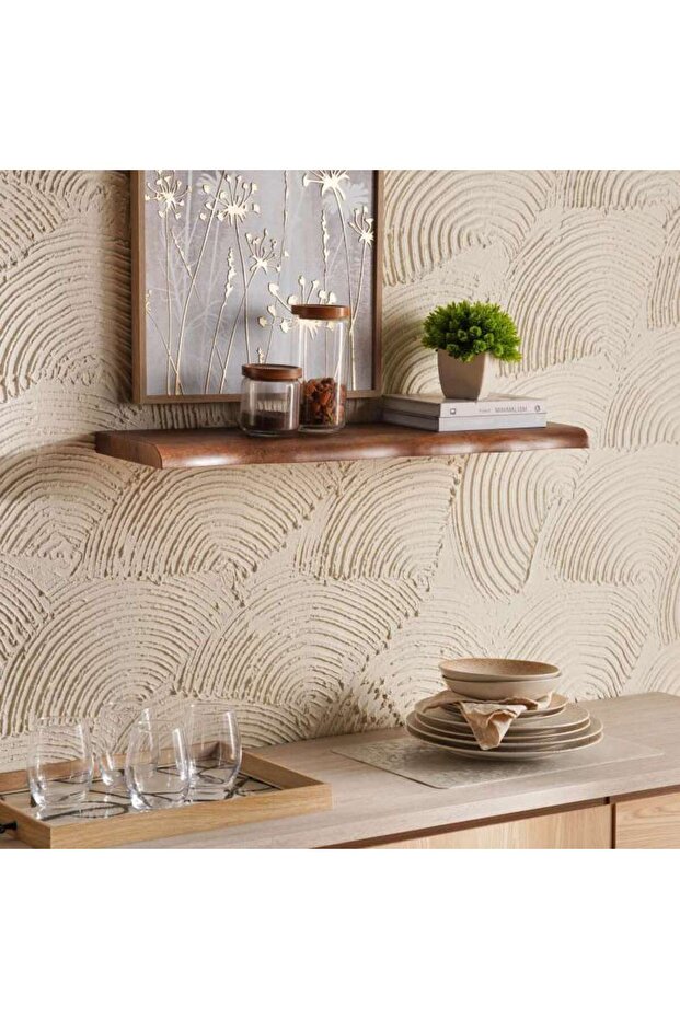 Nova Wooden Floating Shelf 80x20cm - Dark Brown