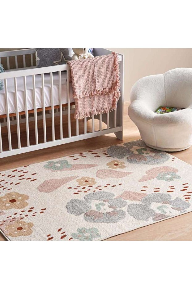 Florabelle Microfiber Rug 120x160 - Cream