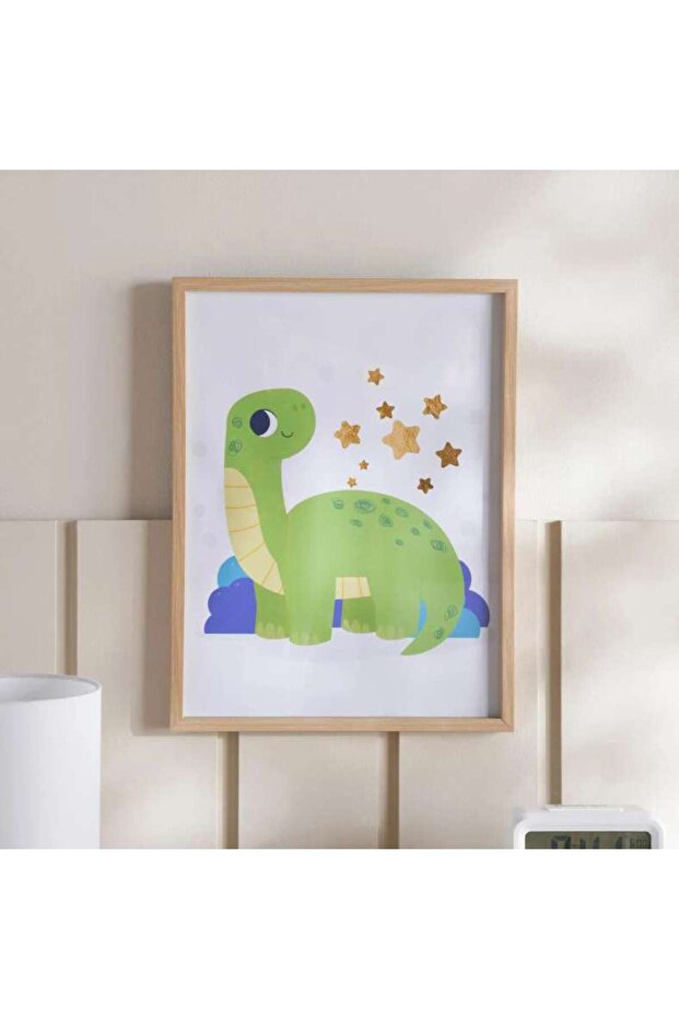 Starry Turtle Wall Art 32x42cm - Green