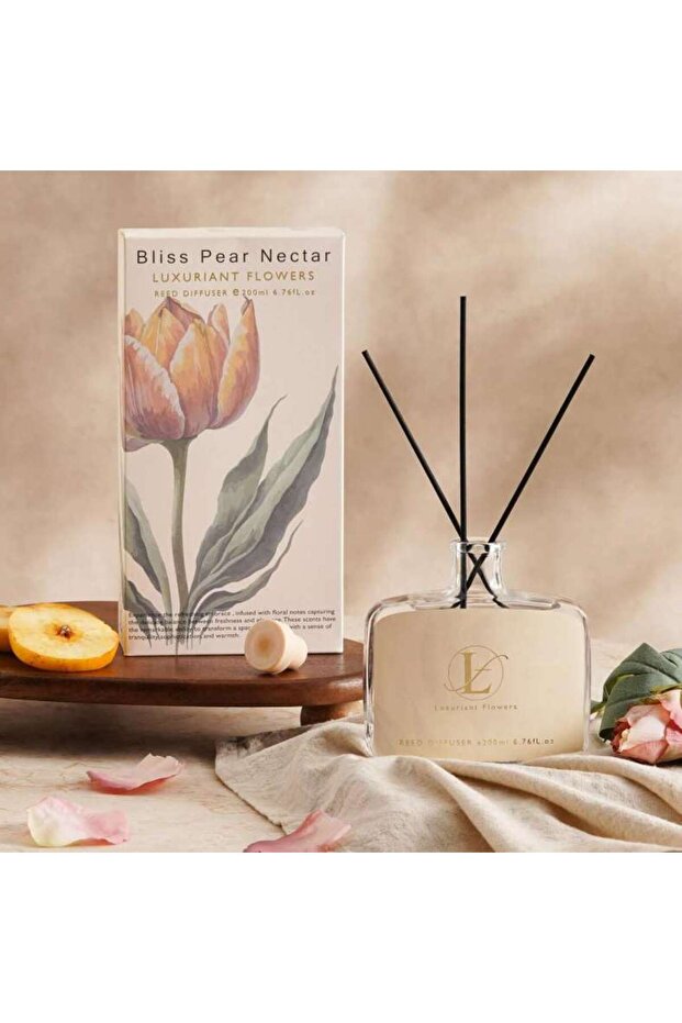 Bliss Pear Nectar Reed Diffuser 200ml - Yellow