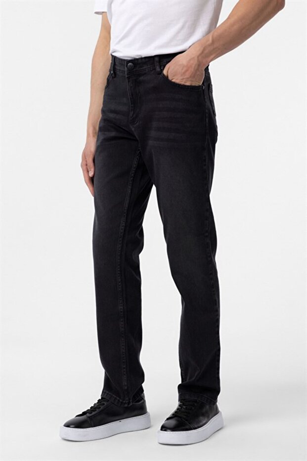 Siyah Denim Pantolon - 3