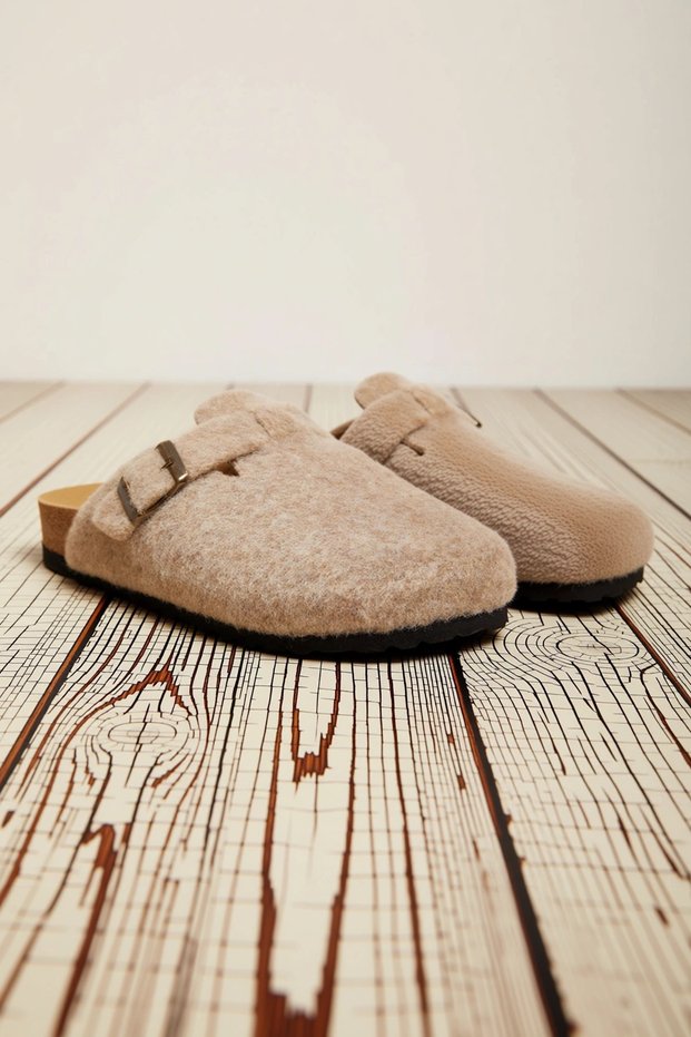 Women's Flat Heel Closed Sabo Nubuck Mold Functional Durable Quality Comfortable Aesthetic Stylish