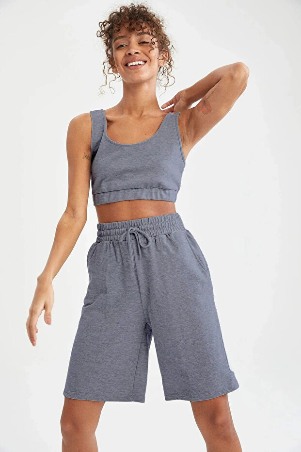 Smoked Oversize Unisex Sports Shorts