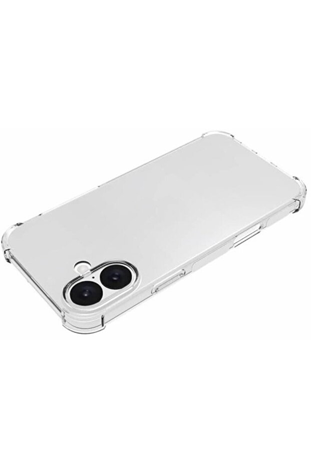 Husă pentru iPhone 16 Plus - Silicon transparent antișoc - Transparentă - 4