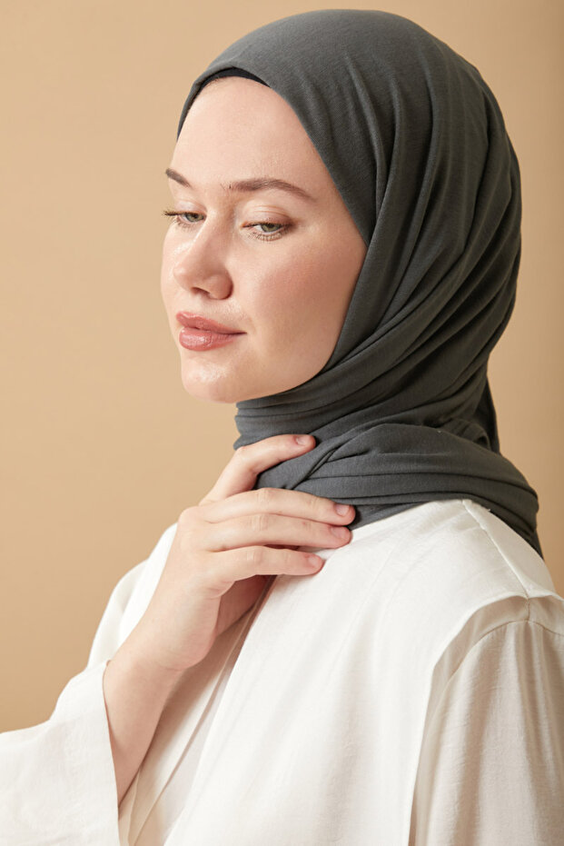 شال قطن ممشط أنثراسايت