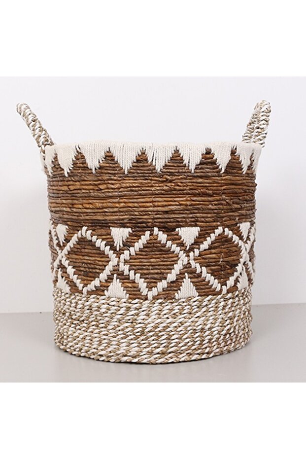 Natural Abaca Basement Basket - 42X38X48 Cm, XL so for Handmade