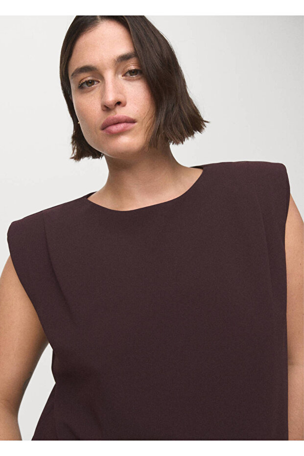 Blouse with Girded Wadded - 8