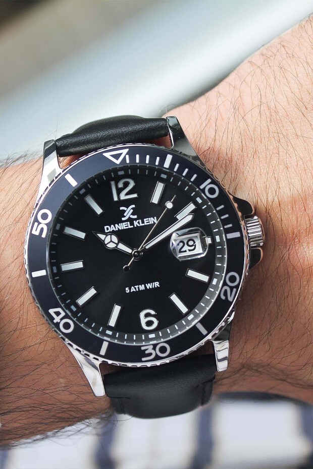 Dk274721 Leather Strap Men's Wristwatch