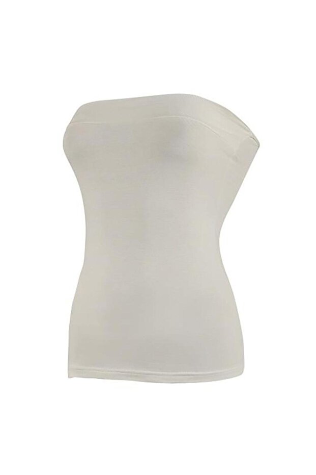 6 Pieces Lycra Strapless Undershirt Ecru 2182