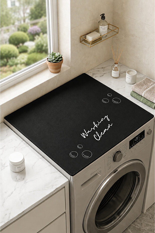 Washing Machine Dryer Cover Protection Pad Non-Slip Washable