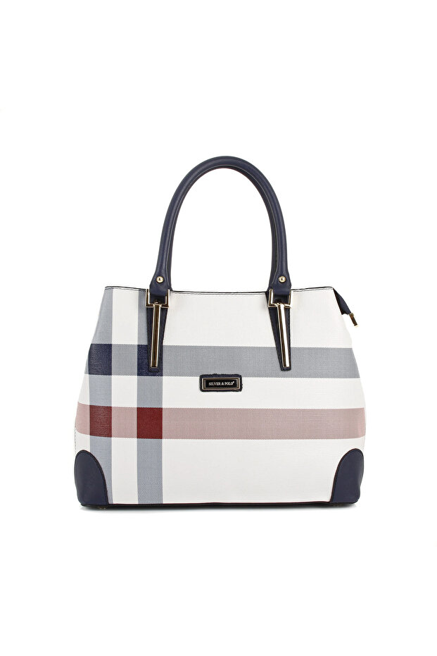 Women / Girls Shoulder Bag 667-9629 M3 White-Matte Lacquer