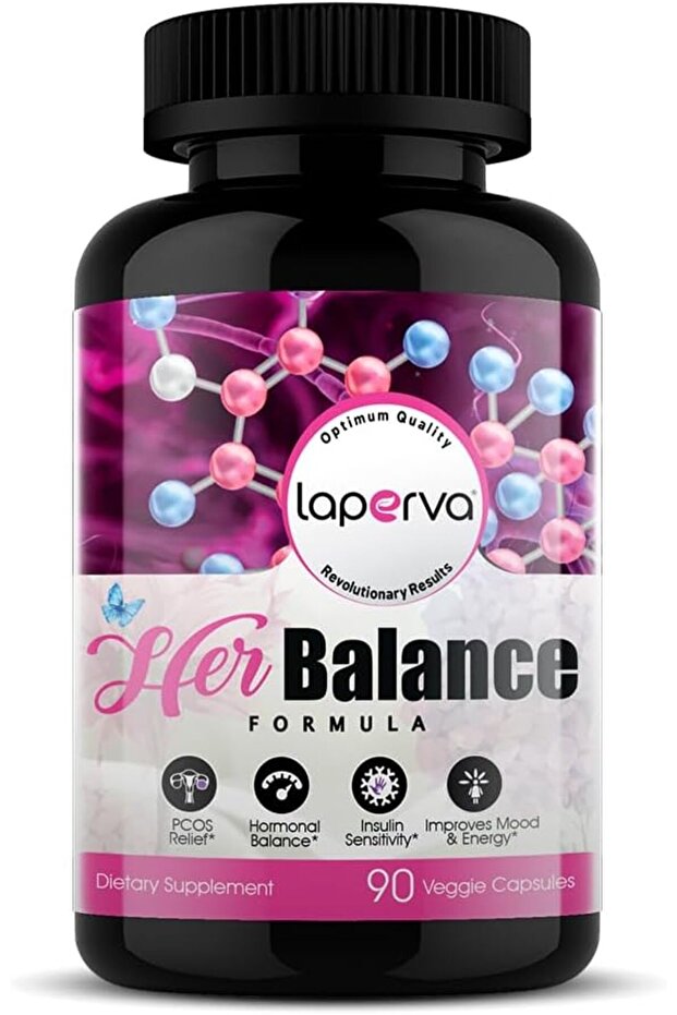 Her Balance Formula, 90 Veggie Capsules, Pcos Relief, Supports Hormonal Balance.