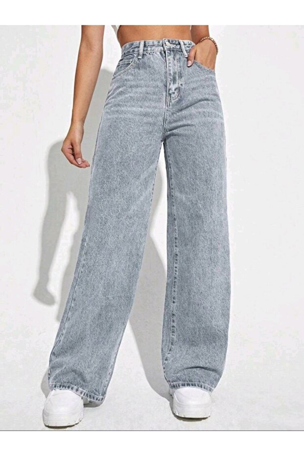 Loose Fit Baggy Retro Jeans with Casual Pockets