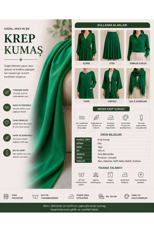 Dabıl Krep Kumaş