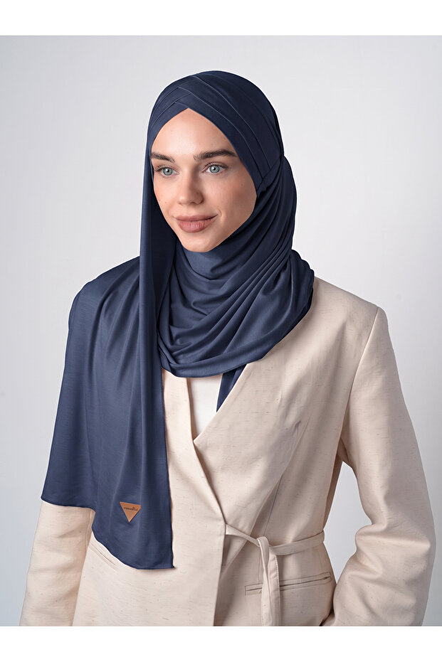 شال حجاب متقاطع من 3 طبقات - ST 059