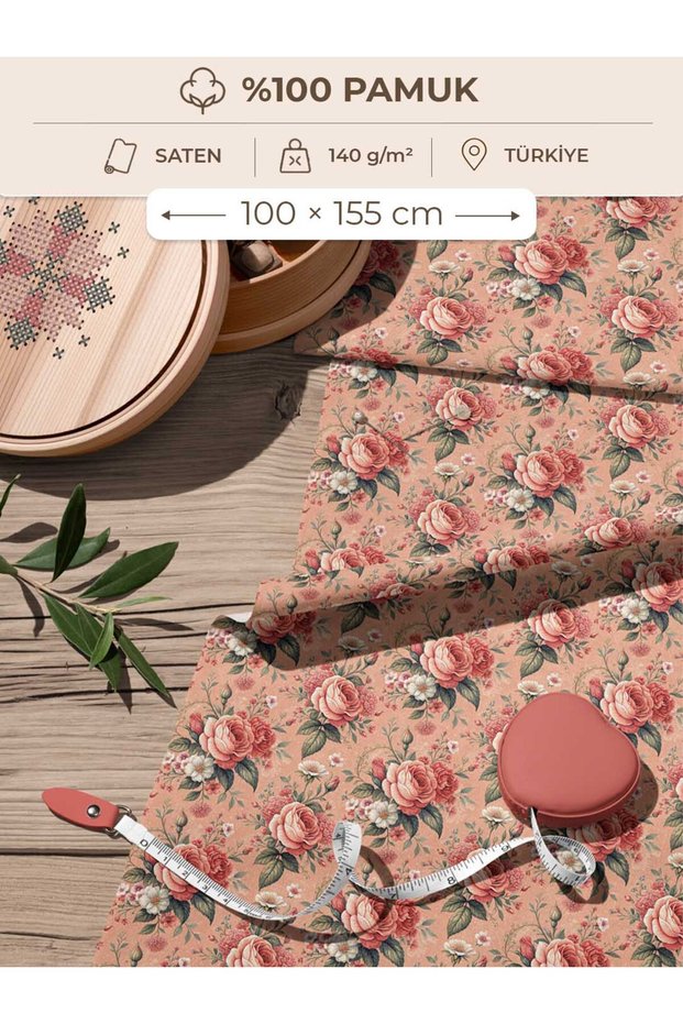 100% Cotton Satin Fabric 100X155 cm Digital Printed for Sewing Patchwork Hobby and Handicrafts